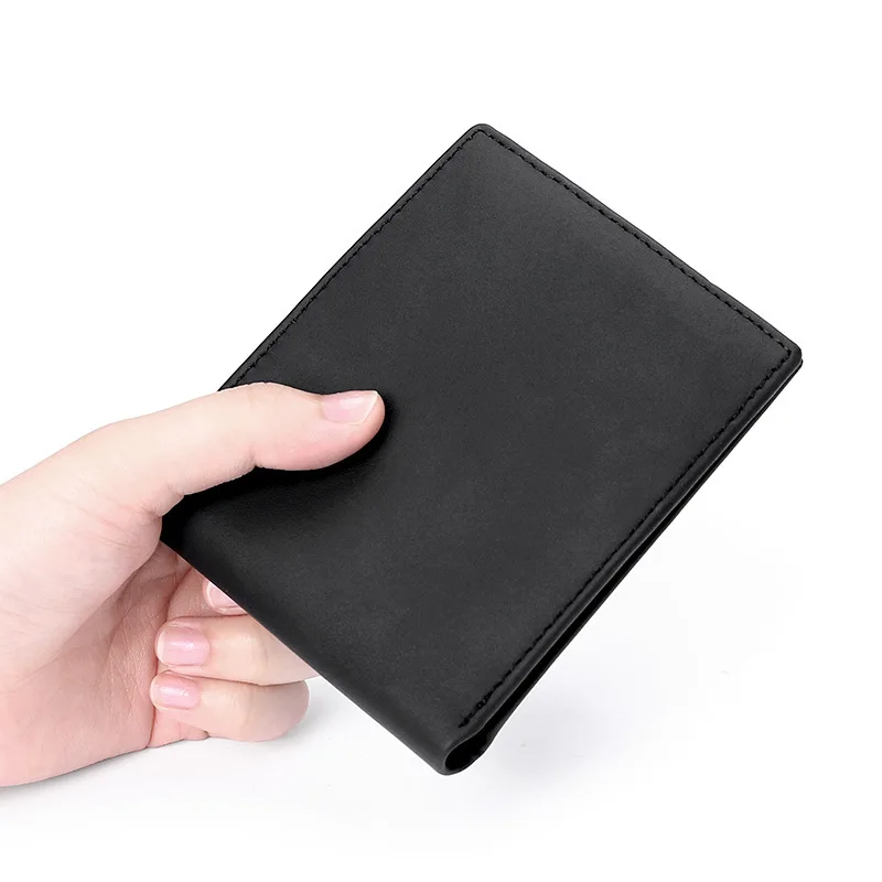 Короткий кошелек JIA из натуральной кожи для мужчин мужской бумажник с