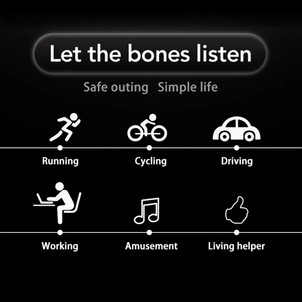 Спортивные наушники водонепроницаемые Bluetooth беспроводные без костной