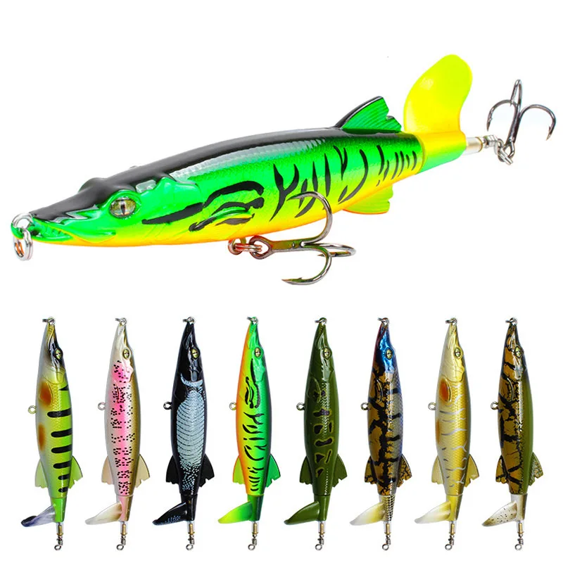 

Whopper Popper Topwater Fishing Lure Pencil Fishing Lures Popper Hard Bait minnow Wobbler pike bass bait Tackle