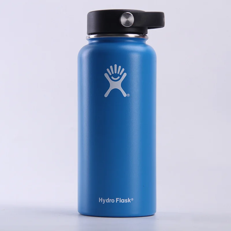 blue Гидрофляга бутылка воды Фрост 32 унции Hidro фляжка сиреневый 40 унций Hyrdoflask 18 унций дропшиппинг Рождественский подарок - Цвет: blue