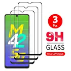 Стекло 3 шт. полное покрытие Защитное стекло для Samsung Galaxy M42 M62 A82 A72 A52 A41 A32 A22 5G m42 Защитное стекло для экрана из закаленного стекла