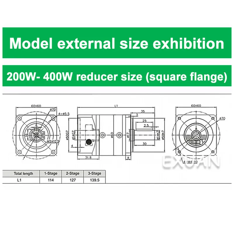 

0.4KW durable reducer has a wide range of applications high-quality precision gear planetary reducer