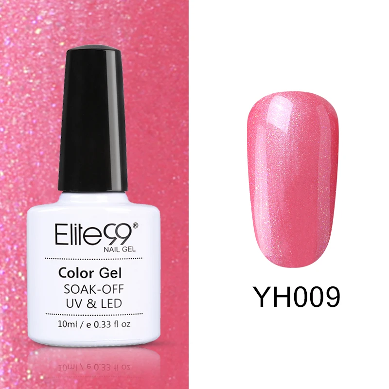 YH009 Elite99 Vernis Полупостоянный 10 мл Светодиодный УФ-гель замачиваемый пурпурный цвет светодиодный лак для ногтей нужна лампа отверждения Гель-лак - Цвет: YH009