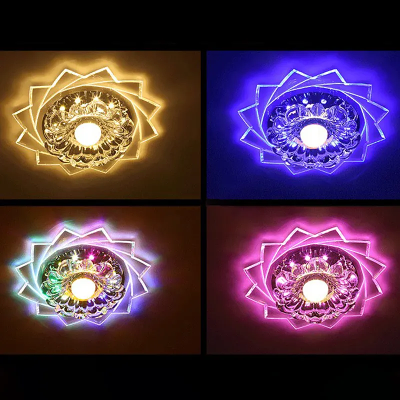 

20cm 3W Surface/Flush Mounted Modern Crystal LED Ceiling Light Fixture Lamp