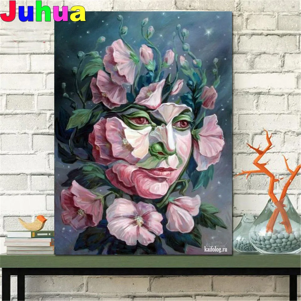 

full drill square Crystal Paintings Diamond Embroidery Flower Man Full round 5d Diy diamond painting cross stitch Diamond Mosaic