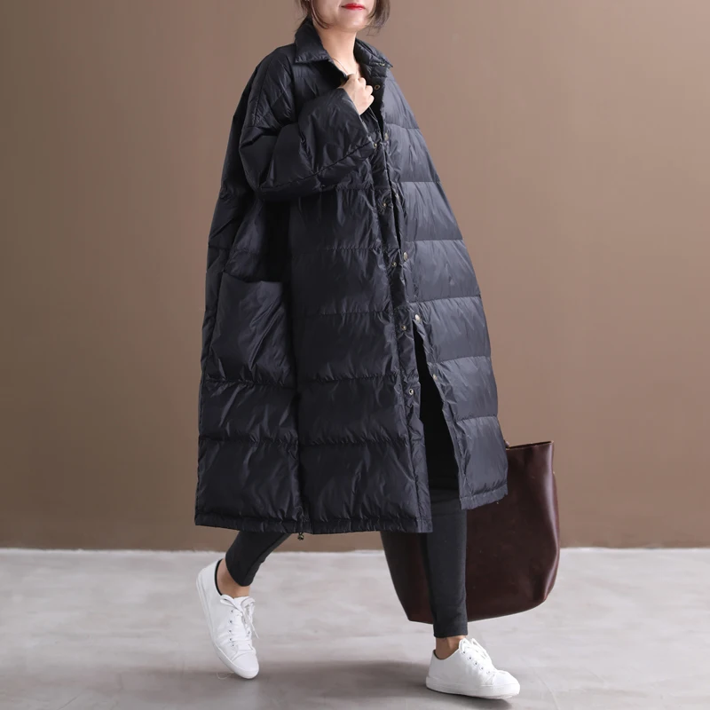 

white goose large size winter women's coat, Korean down jacket, warm Park veste femme