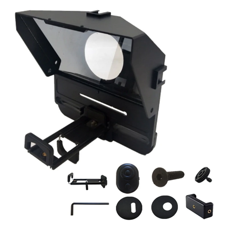 

Portable Teleprompter Phone Recording Portable Inscriber Mobile Teleprompter ​with Remote Control for Phone Tablet iPad