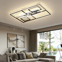 modern led ceiling lights lamp blackgold for living room bedroom study room 90 260v led indoor ceiling lamp fixtures