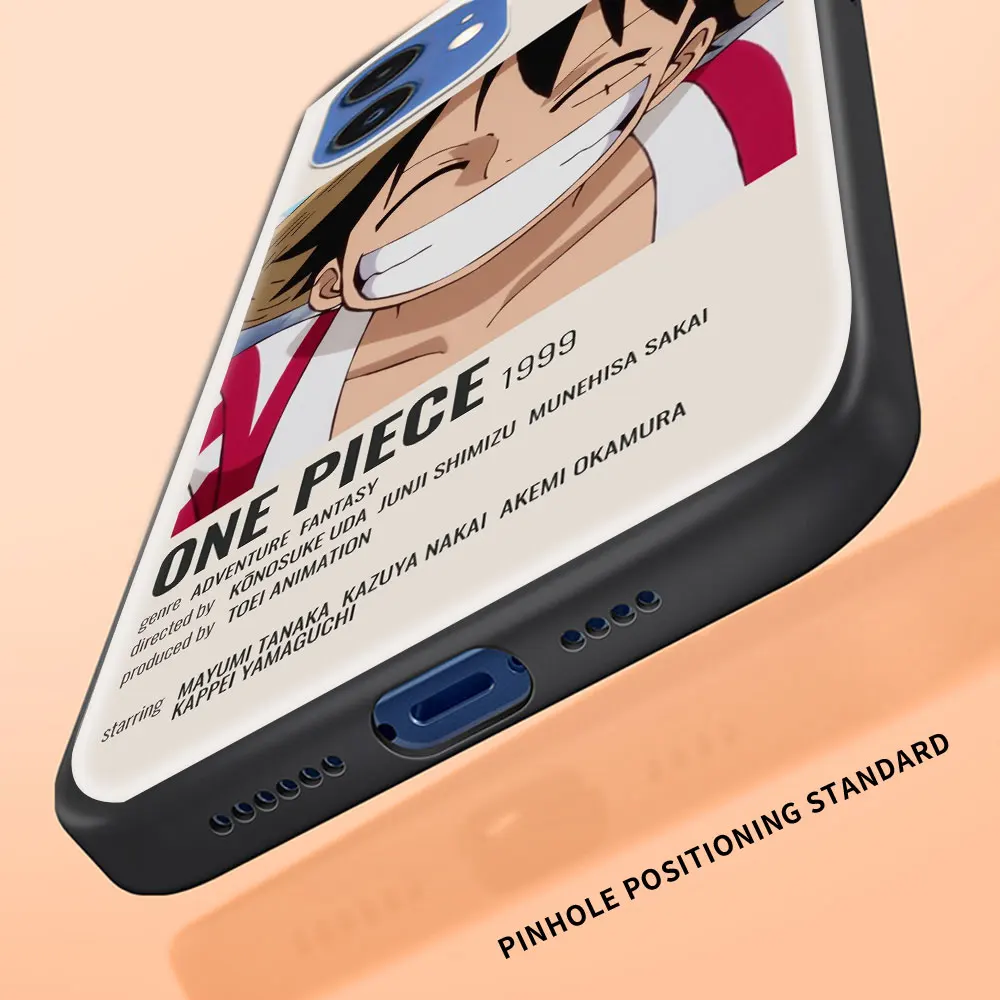 

Anime Death note One Piece Phone Case For iPhone 11 Pro XS XR X Black Shell For iPhone 12 Pro Max 7 8 Plus SE 2020 Funda Cover