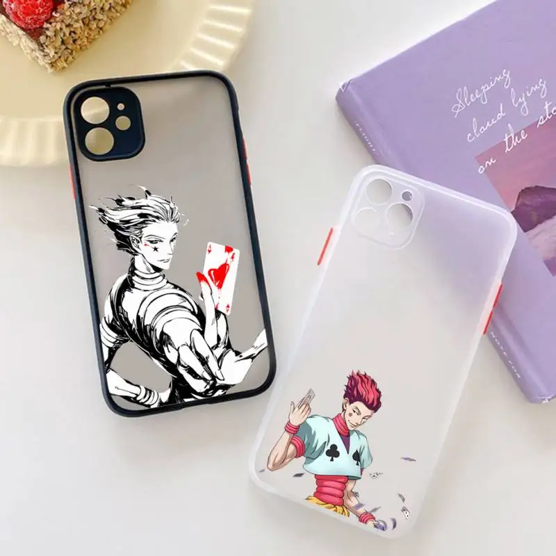 

Hisoka Anime Hunter X hunter aesthetic Phone Case matte transparent For iphone 7 8 11 12 13 plus mini x xs xr pro max cover