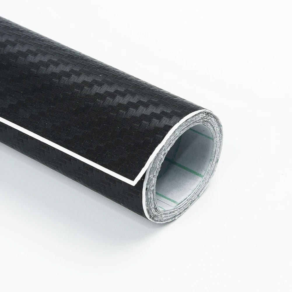 

127*30cm 3D Carbon Fiber Fibre Vinyl Wrap Film Sheet Decal Sticker Laptop Car