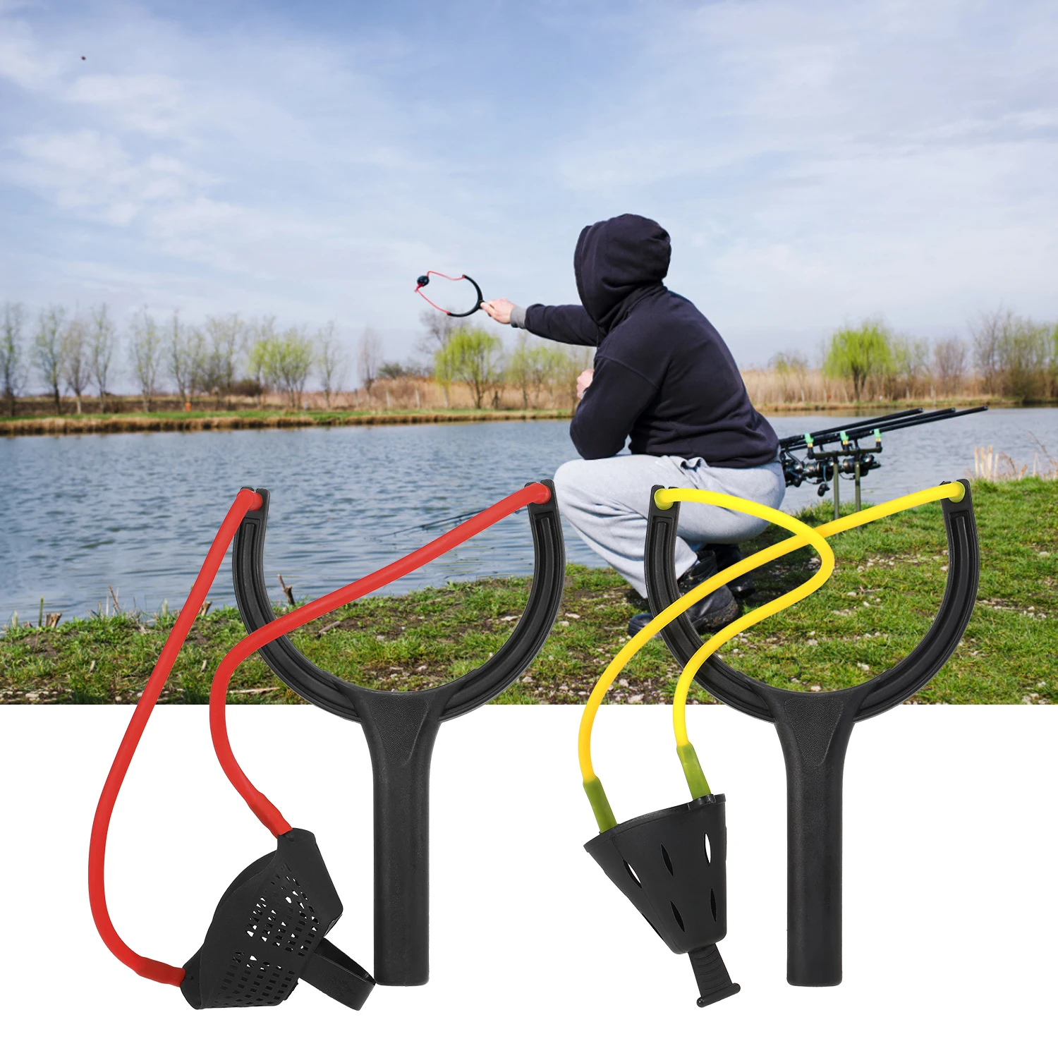 1/2 шт. Рогатка для рыбалки пластиковая рыболовная приманка рыболовные приманки