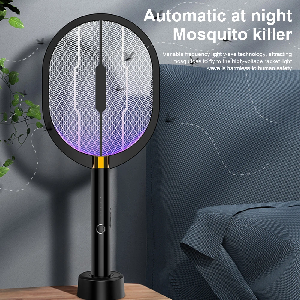 Matamosquitos el&eacute;ctrico, repelente de plagas, Zapper, carga USB, pr&aacute;ctico-0