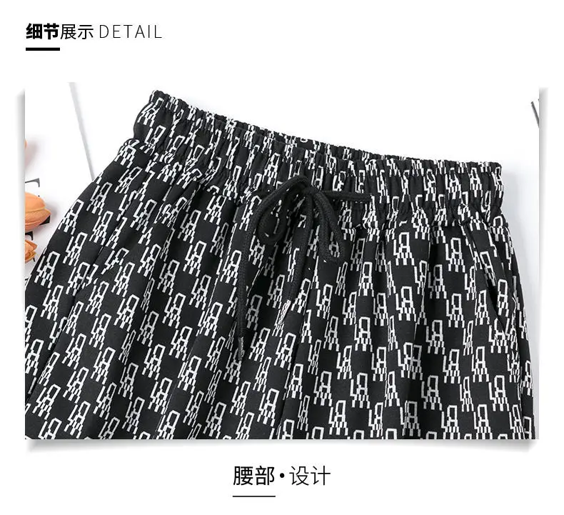 

Women 2021 Herem Pants High Waist Hip Pop Pants Loose Ankle-Tied Puttee Cargo Pants Elatic Waist Streetwear Joggers Pants Women