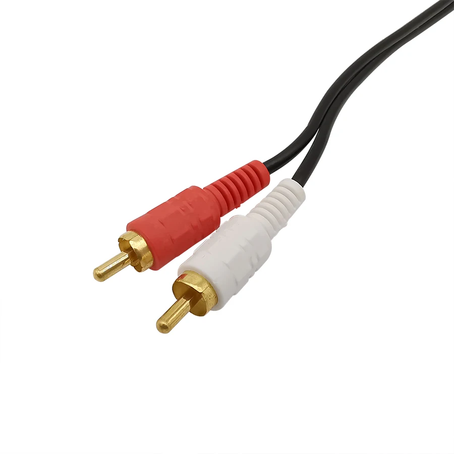 1 шт. Двойной RCA штекер к 3 5 мм штекеру AUX Стерео ПК AV аудио разделитель кабель