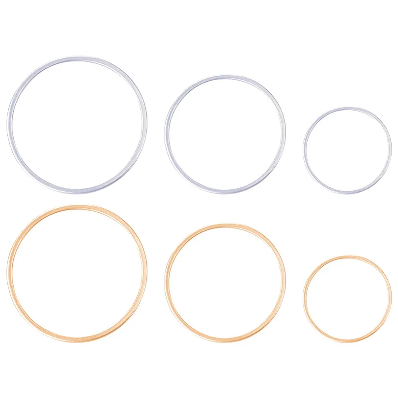 

10pcs/lot Stainless Steel Mix Color Circle Round Charms Finding Diy Earrings Necklaces DIY Jewelry accessories