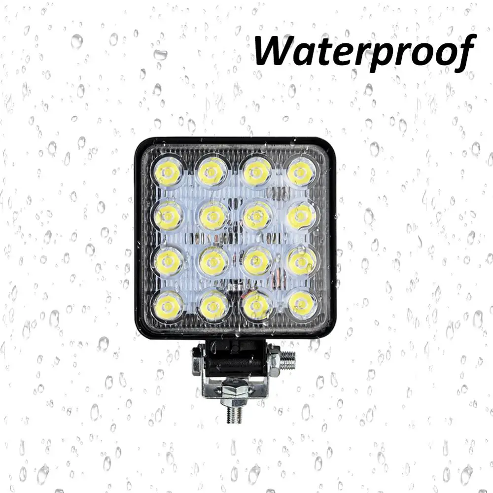 2 шт. 4 дюймовые 48 Вт квадратные светодиодные фары рабочего света прожекторные