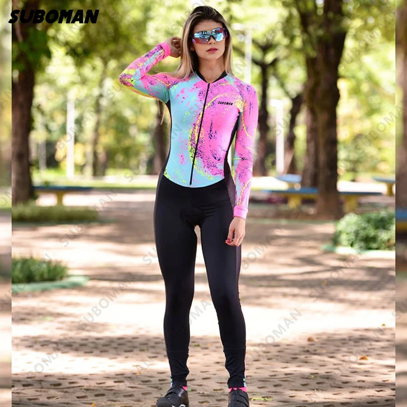 

2021 Suboman high-end custom short sleeve romper suit professional team triathlon BMX bike jersey roupa DE ciclismo feminina