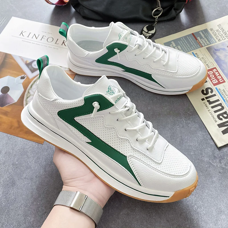 

2021 Fashion Brand Golf Shoes for Men White Green Walking Shoes Man Comfortable Golf Training Mens Anti Slip Man Sport Shoes