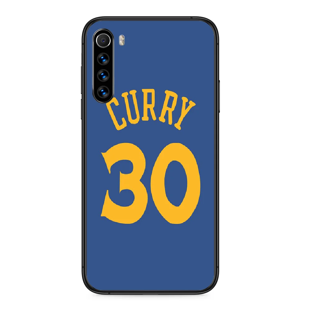 

Stephen Curry 30 basketball Phone case For Xiaomi Redmi Note 4A 4X 5 6 6A 7 7A 8 8A 4 5 5A 8T Plus Pro black hoesjes 3D back