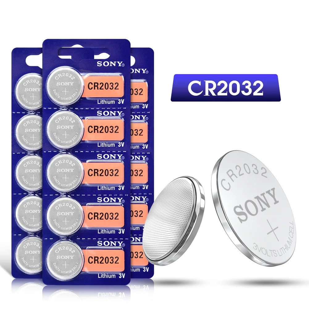 

SONY 1-50Pcs CR2032 3V Lithium Button Cell Batteries BR2032 DL2032 ECR2032 CR 2032 Coin Battery Single Use For Watch Calculator