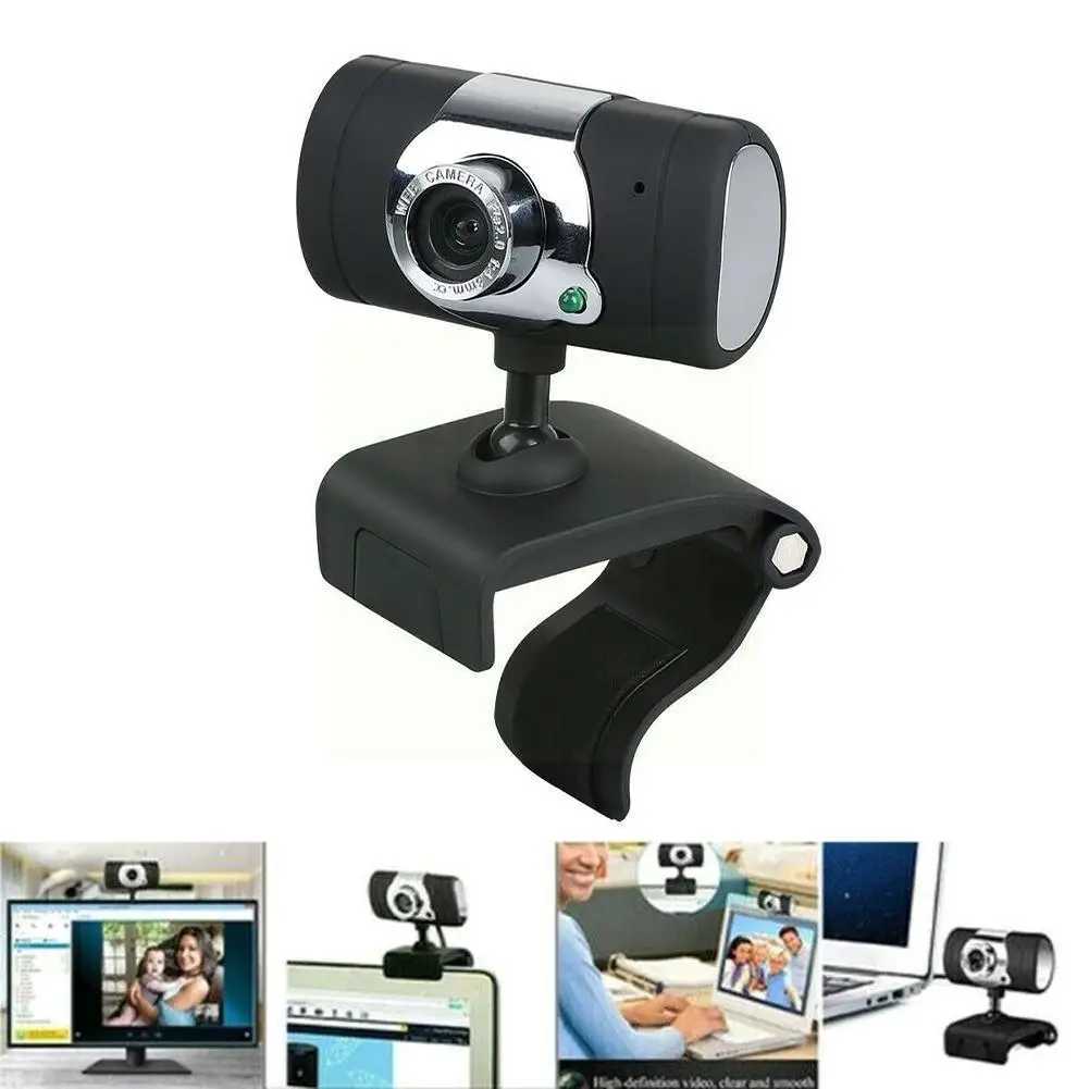 

480p USB 2.0 Webcam Camera with MIC Clip-on for Computer PC With Desktop Stand H0H2