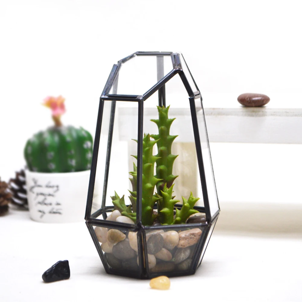Геометрический цветочный горшок для суккулентных растений декоративная