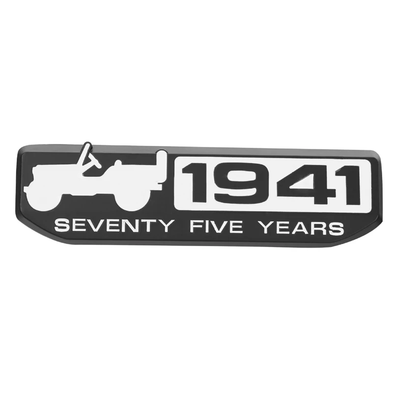 1941 Эмблема для Jeep Wrangler Компас Grand Cherokee Patriot Renegade Commander 75th Юбилей боковые зеркала автомобиля Fender хвост Стикеры