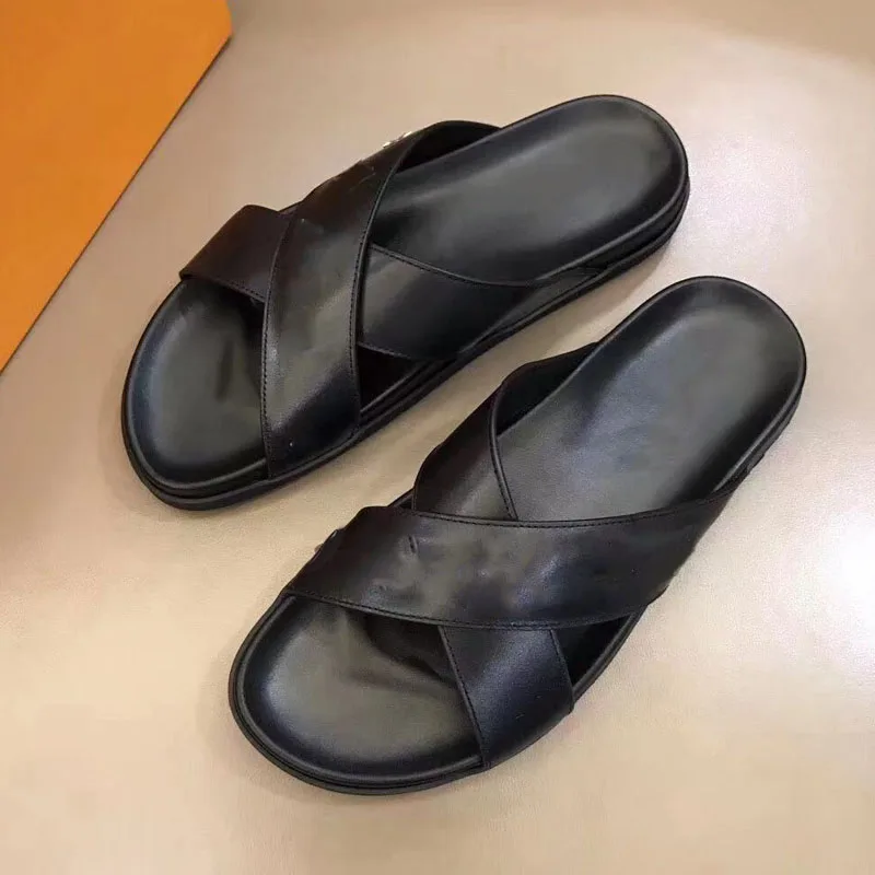 

Сандалии мужские летние из натуральной кожи, дышащие, дизайнерская обувь, удобные роскошные брендовые, плоская подошва