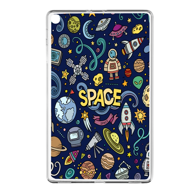 Мягкий чехол из ТПУ для samsung Galaxy Tab A 10,1 SM-T510 SM-T515 10,1 дюймов версия окрашенная прозрачная на планшет задняя крышка Funda