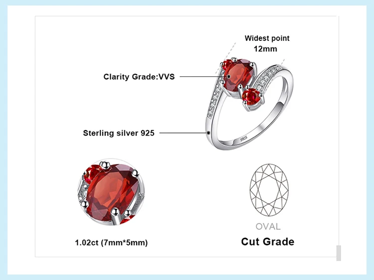 Jewelrypalace подлинная гранат кольцо Твердые стерлингового серебра 925 Фирменная Новинка для Горячая распродажа; женская обувь Fabulous Винтаж очарование подарок ювелирные изделия