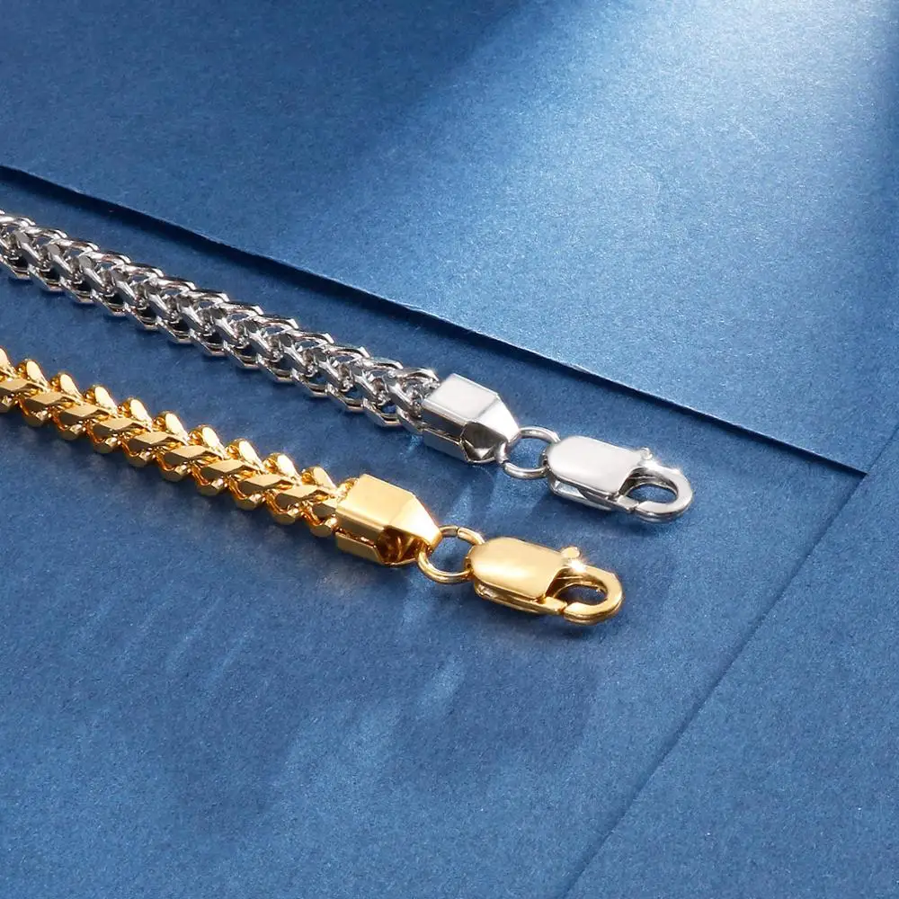 5/6/8mm Men Bracelet Stainless Steel Link Chain On Hand Mens Accessories Charm For Best Friend Wholesale Jewelry Rock Style - купить по