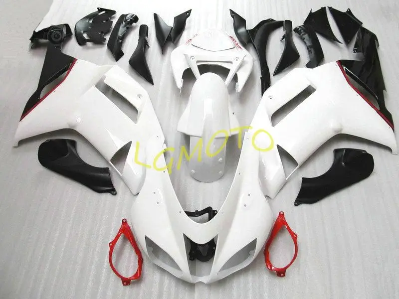 

ABS Motorcycle injection body kit for KAWASAKI Ninja ZX6R zx6r zx 6r 07 08 ZX 6R 2007 2008 white black Fairings bodywork+Gifts