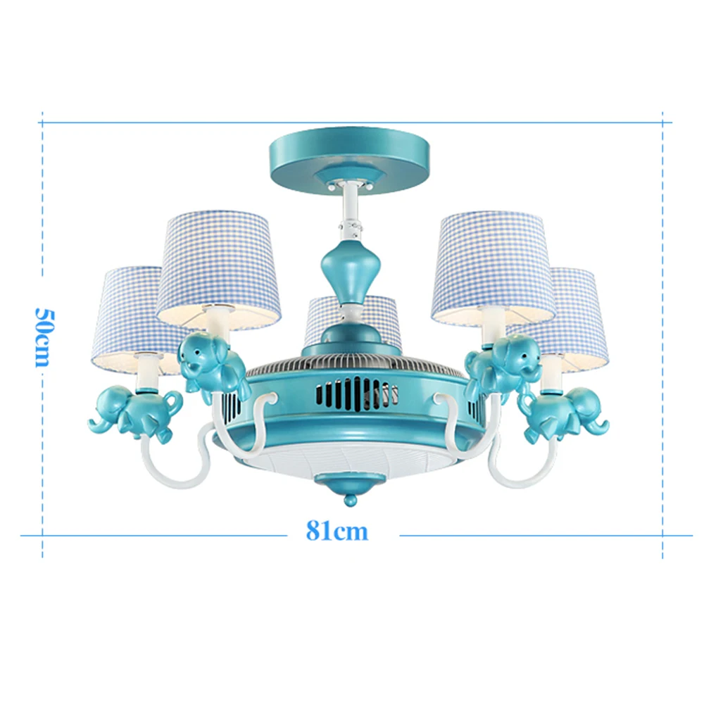 Потолочный вентилятор Светильники для детей девочек мальчиков подарок милые