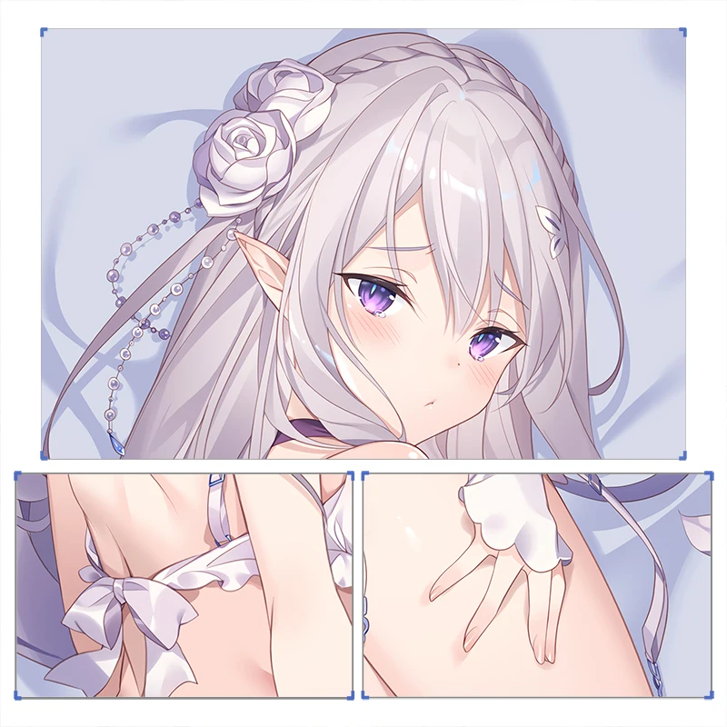 

Anime Game Re Zero Emilia Sexy Dakimakura Hugging Body Pillow Case Pillow Cushion Cover Otaku Bedding Xmas Birthday Gifts New