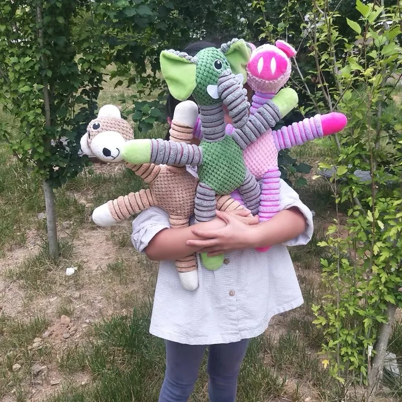 

Dogs Cats, Toys Teething Resistant Vocal Toys Big Plush Corn Fleece That Vents Boredom Chew Toy Squeaker Squeaky Soft Plush Play