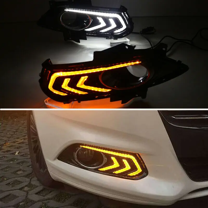 2 шт. светодиодный DRL Габаритные огни Противотуманные фары дальнего света бампер