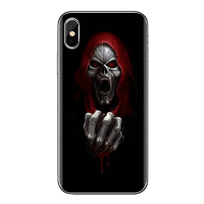 Мрачный смерть с косой Скелет силиконовый чехол для телефона Huawei NOVA 2 3 2i 3i Y6 Y7 Y9