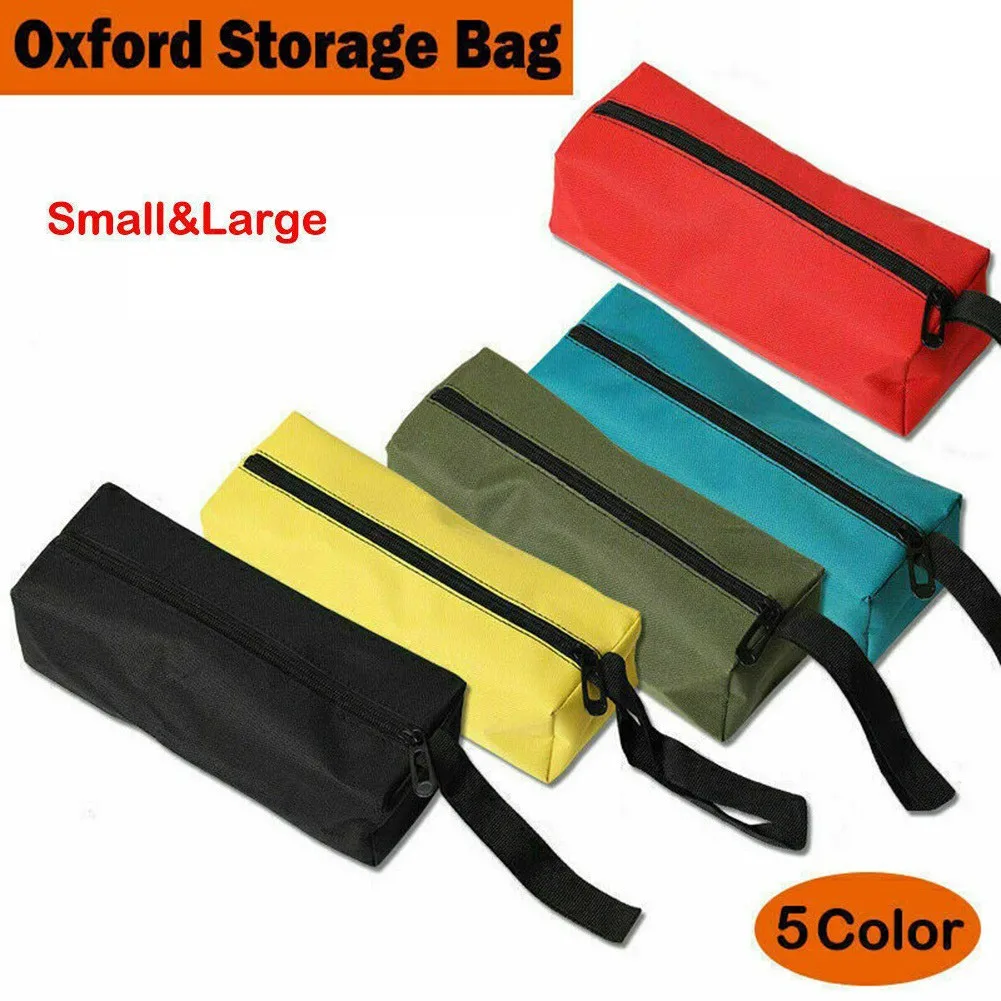 

5pcs Storage Bag Carry Bag Carry Case Hardware Tool Mix Color Oxford Pouch
