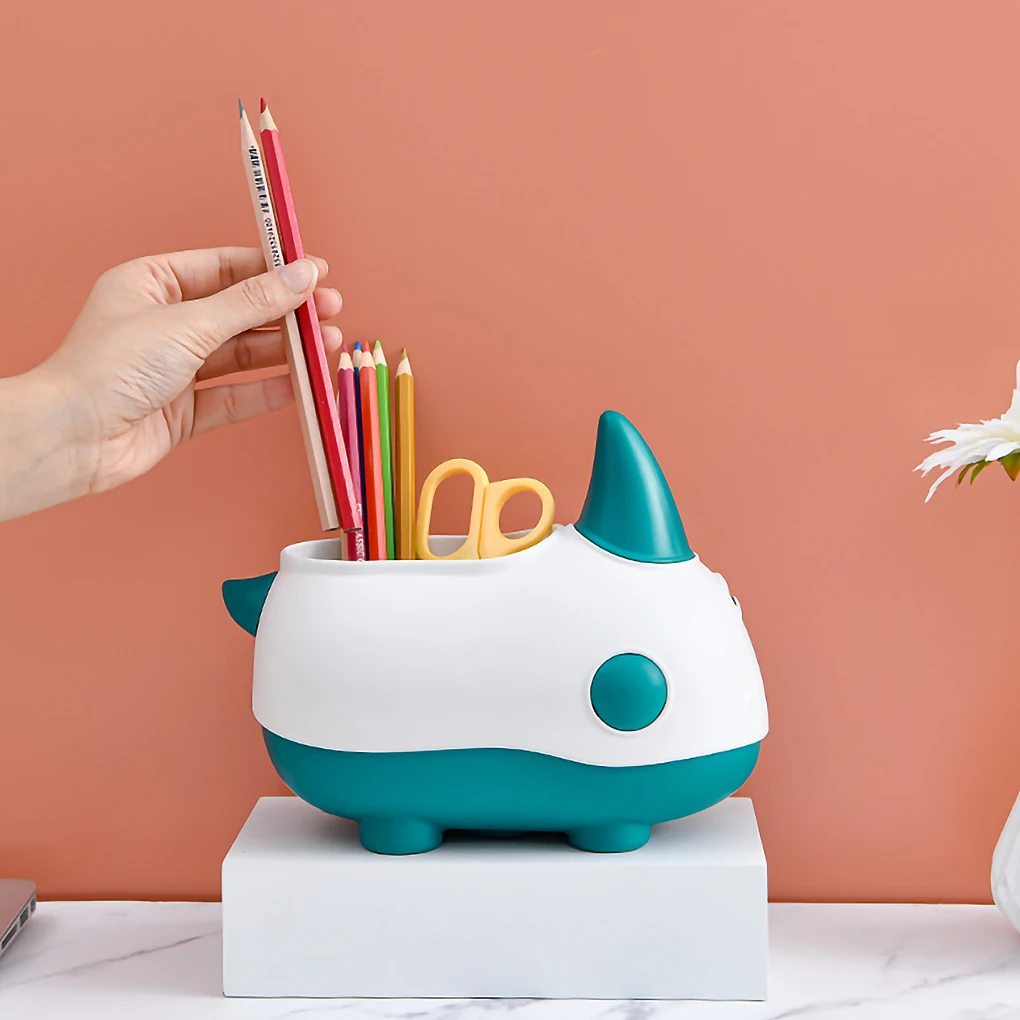 

Desk Pen Organizer Holder Caddy Office Pencil Mesh Desktop Storage Piggy bank Coin storage pen container birthday present