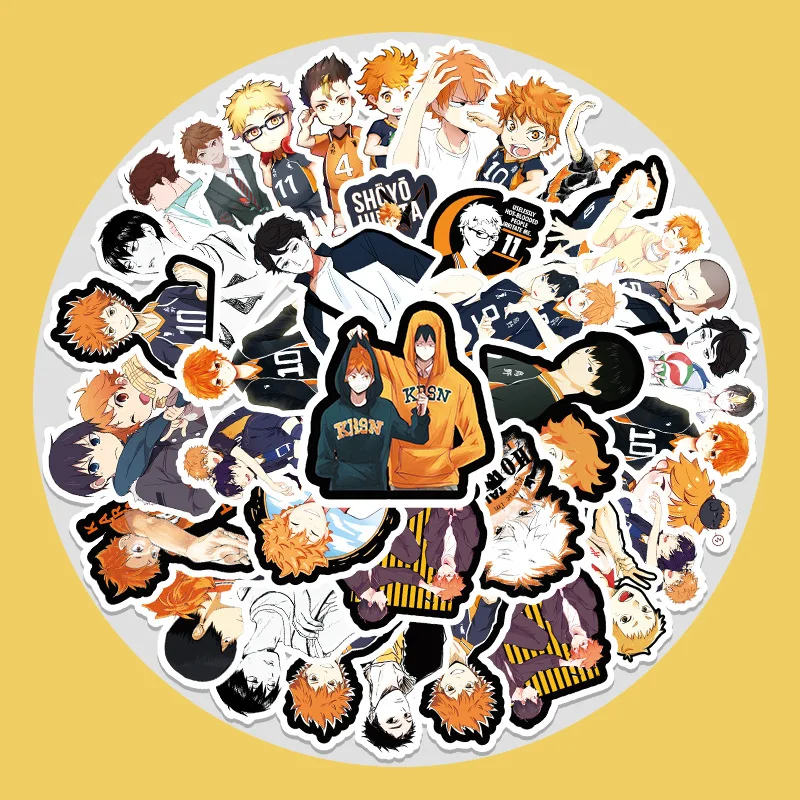 

Japanese anime volleyball teenager cartoon graffiti stickers luggage scooter Bicycle stickers Phone decals kids toys Stickers