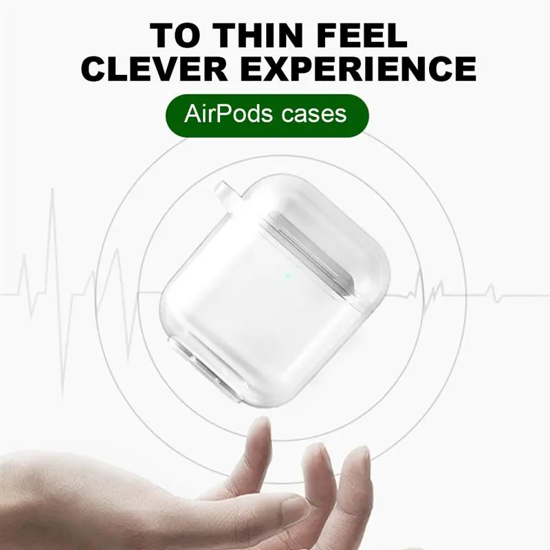 

Wireless Earphone Charging Cover Bag for Apple AirPods 1 2 Cases Hard PC Bluetooth Box Headset Protective