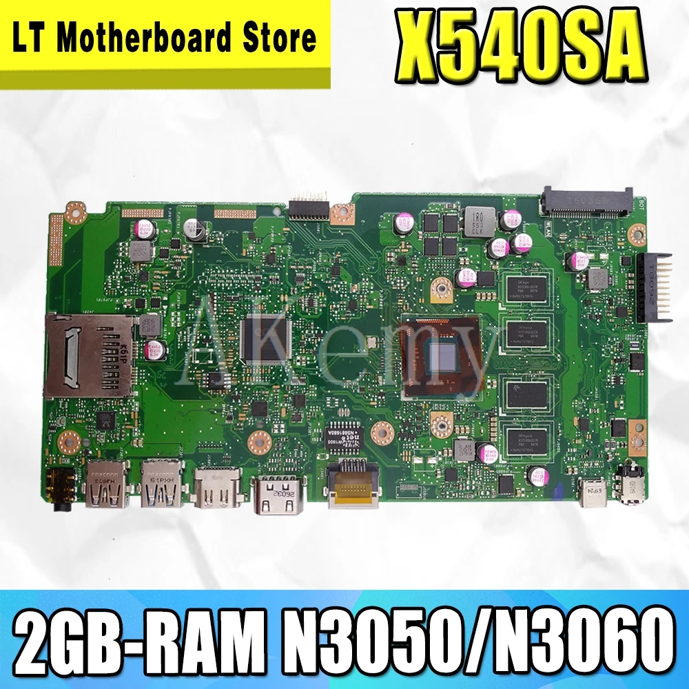 Новый X540SA материнская плата REV 2 0 для For Asus X540 X540S X540SAA ноутбука тест ok 2GB RAM N3050/N3060
