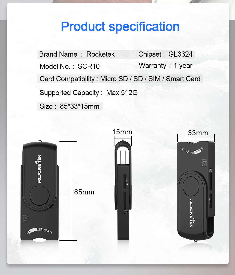 Аксессуары для ноутбука Для Windows OS USB считыватель смарт-карт для SD micro SD, sim-карта памяти смарт-карта для CAC/National ID/ATM кардридер s считыватель карт