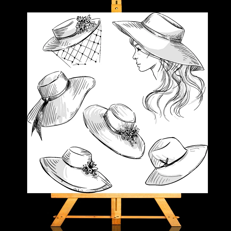 

ZhuoAng Beach girl Clear Stamps/Card Making Holiday decorations For scrapbooking Transparent stamps 13*13cm