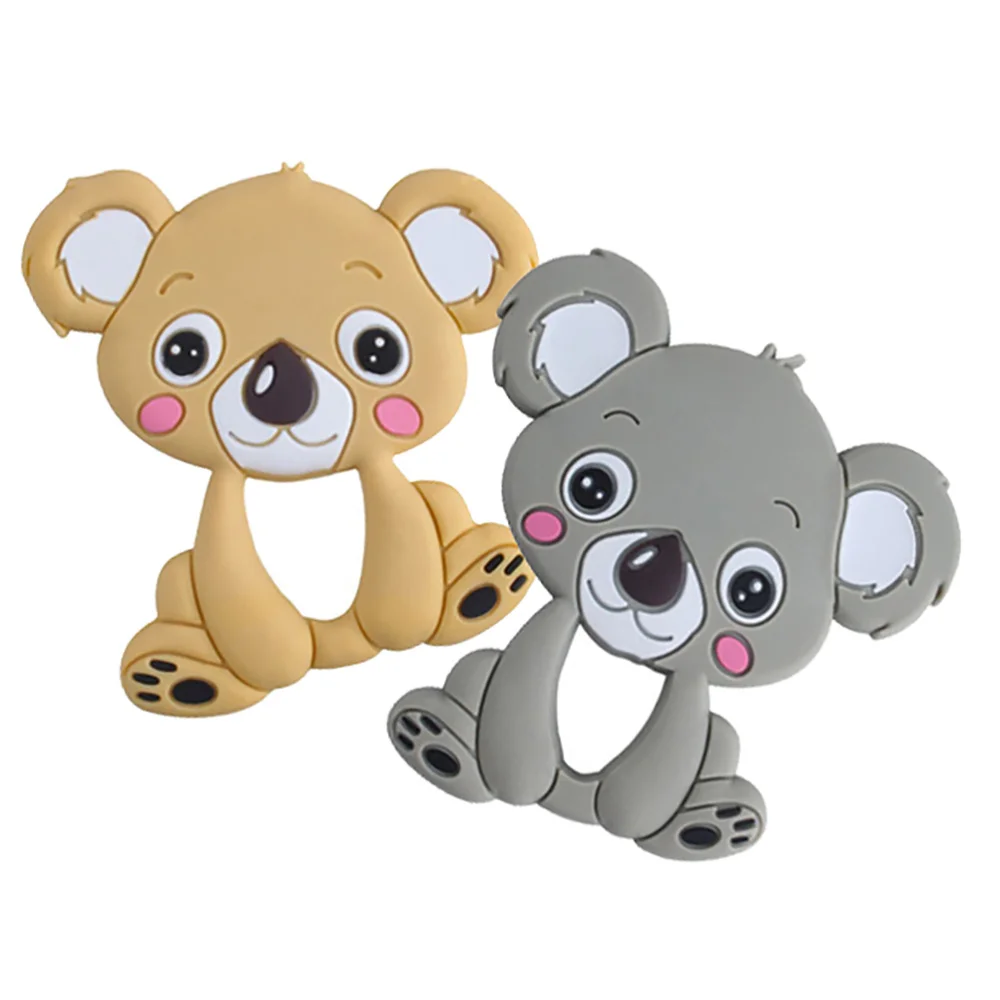 

2pcs Random Baby Silicone Teether Toys Teething Baby Koala Toys Teether