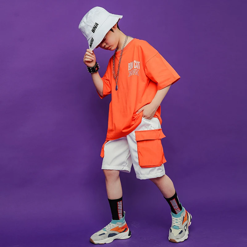 Детская одежда в стиле хип хоп для девочек и мальчиков свободная футболка