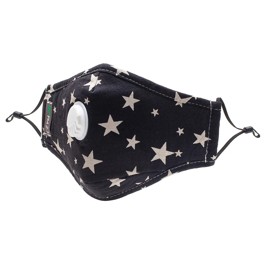 Маска PM2.5 для взрослых с фильтрацией воздуха мужчин и женщин хлопковая моющаяся