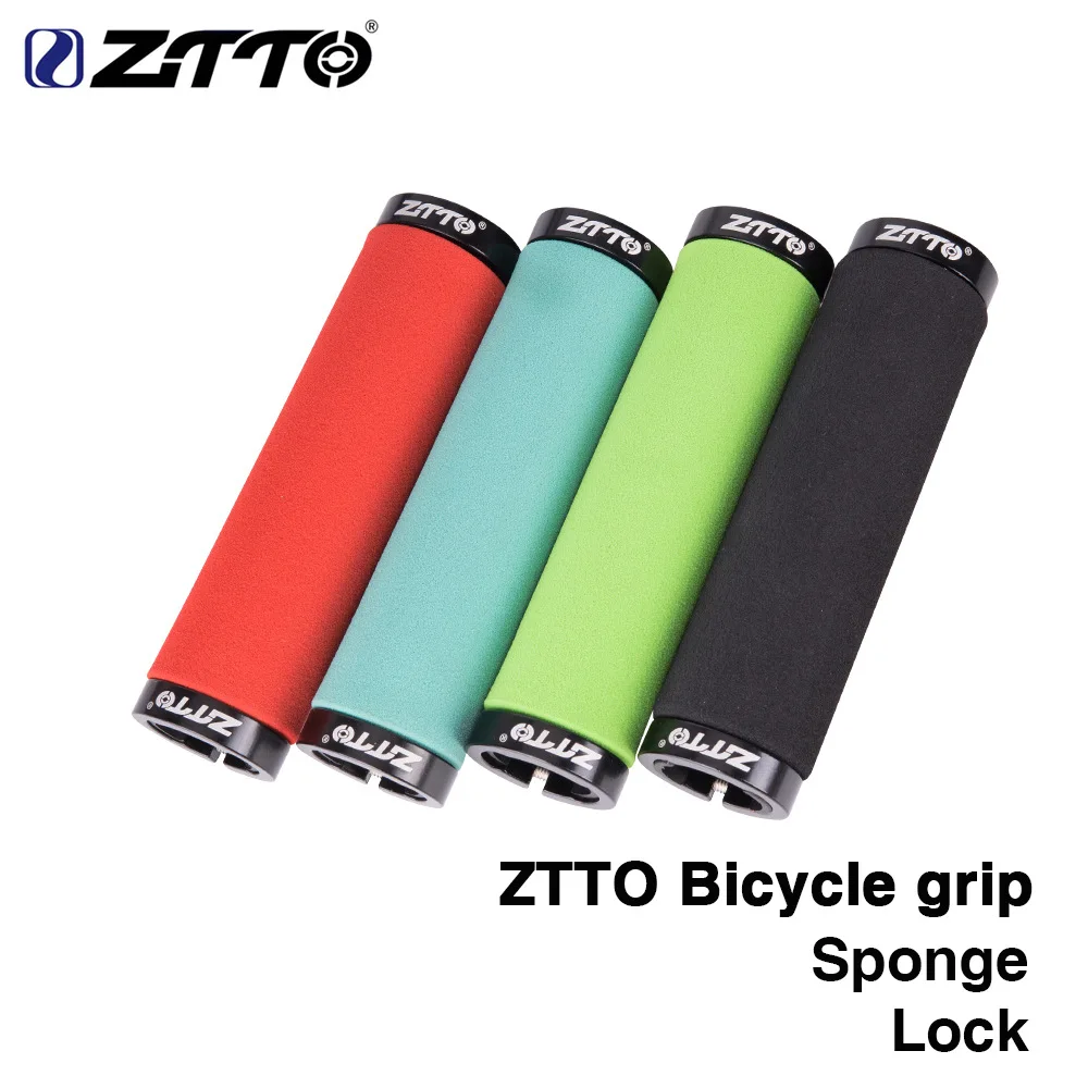 

ZTTO /Chasing bicycle handlebars are locked on both sides, mountain bike sponge handles , riding color grips