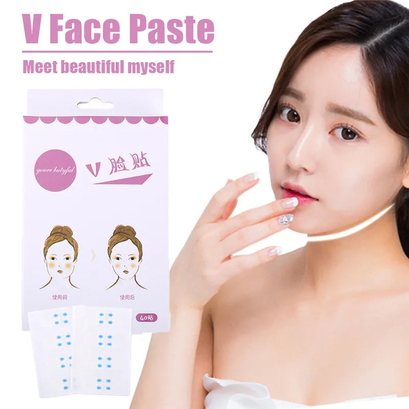 V образный стикер для лифтинга лица 40 шт./компл.|Устройство ухода за кожей лица| |